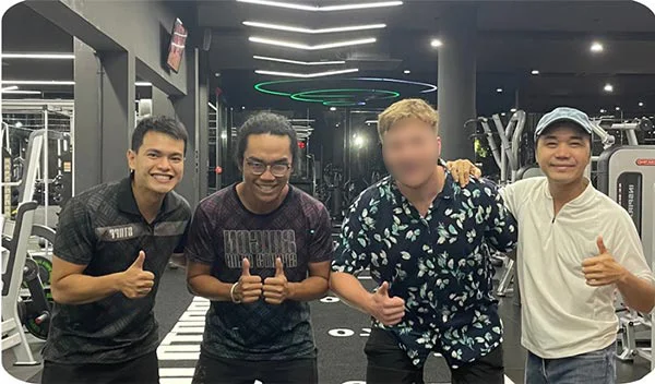 Group photo with host Kevill